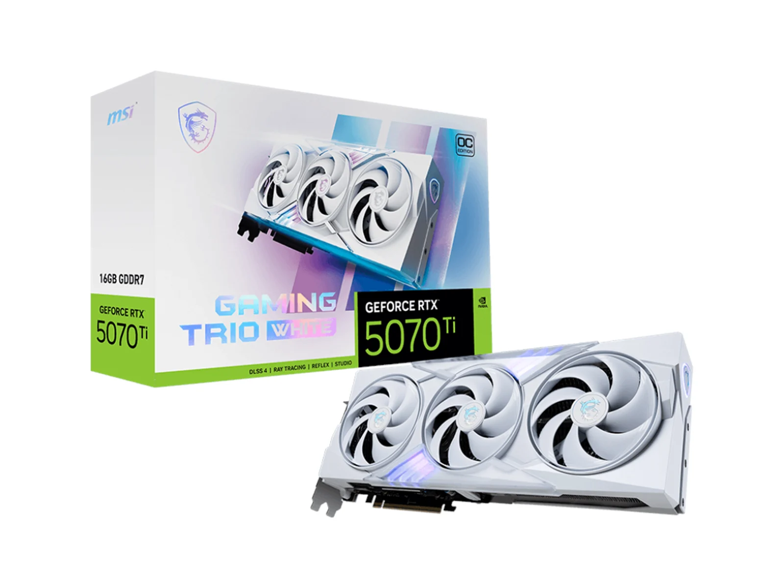 MSI GeForce RTX 5070 Ti Gaming White Grafikkort