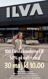 100 kunder får 50 % rabatt hos ILVA i Helsingborg 30/5 2026