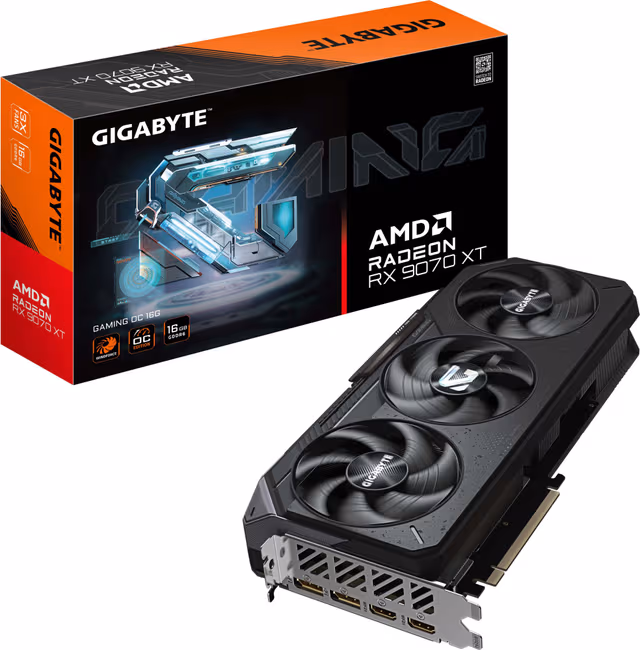 Gigabyte Radeon RX 9070 XT GAMING OC 16G grafikkort