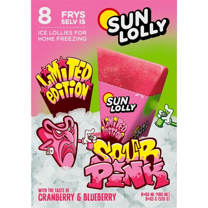 Sun Lolly Limited Edition Sour Pink 8-pack
