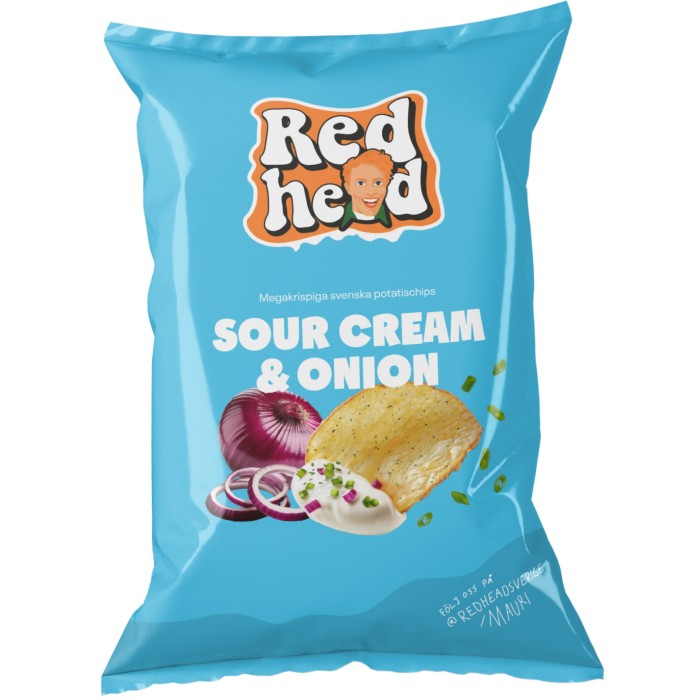 Redhead Sour Cream & Onion Chips 150g