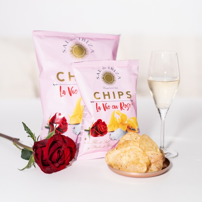 Sal de Ibiza Chips La Vie en Rose 125g