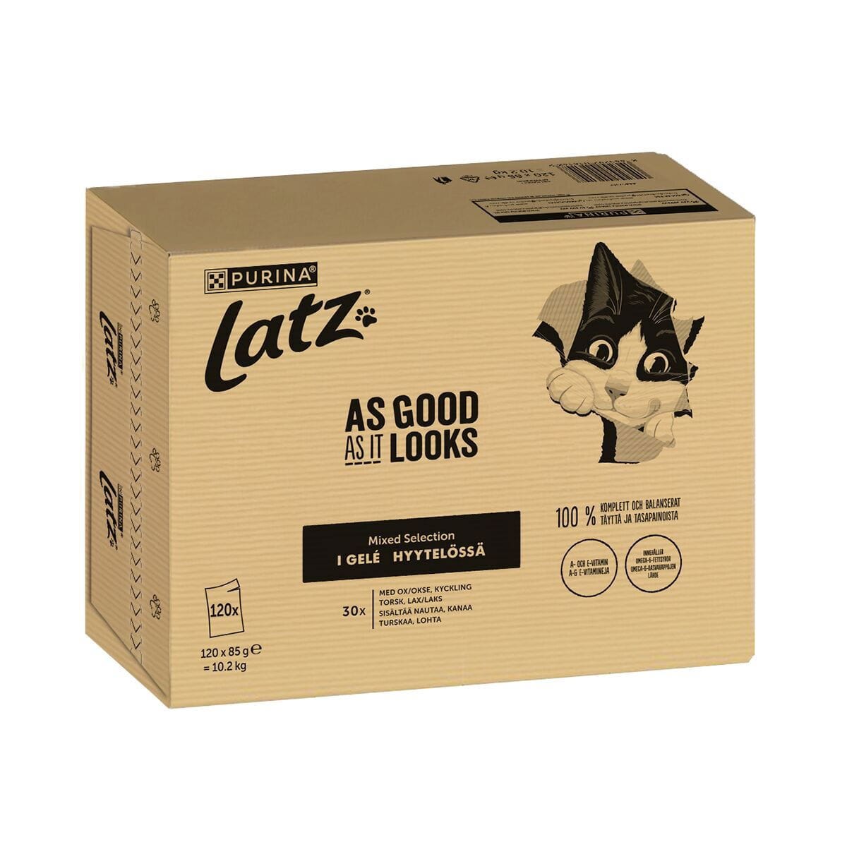 Latz As Good As It Looks Blandad Kattmat i Gelé 120 x 85 g