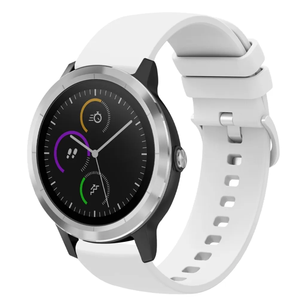 Garmin Vivoactive 3 Silikon Klockarmband Vit