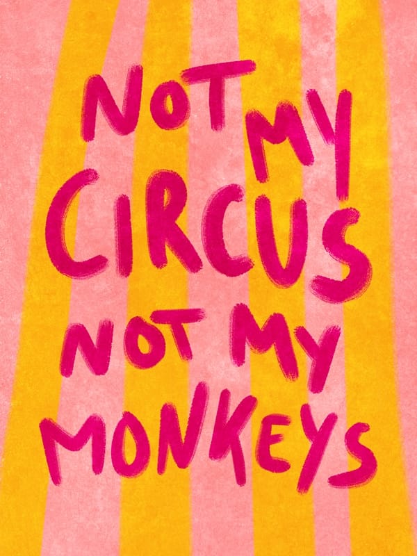 Not My Circus Not My Monkeys Poster