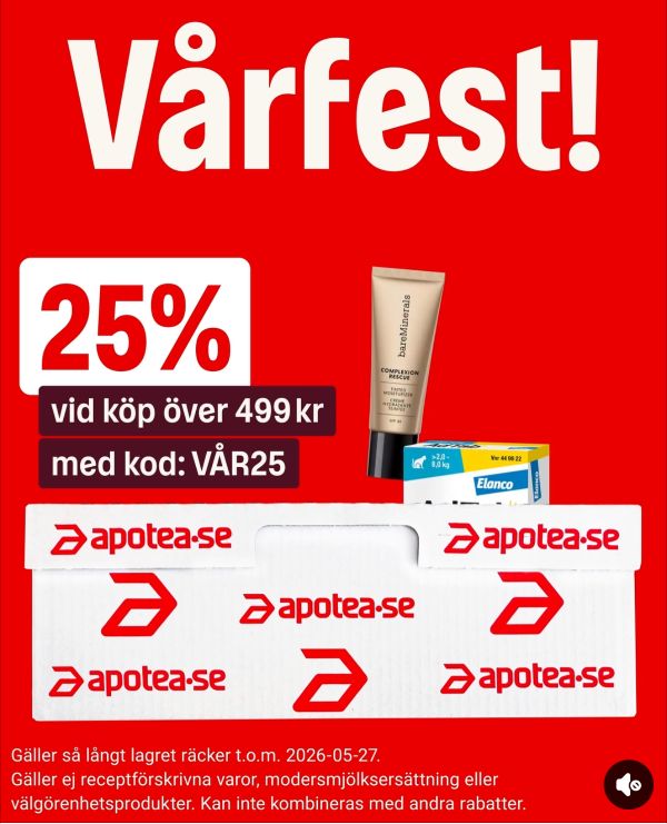 Apotea Vårfest – 25% rabatt med kod