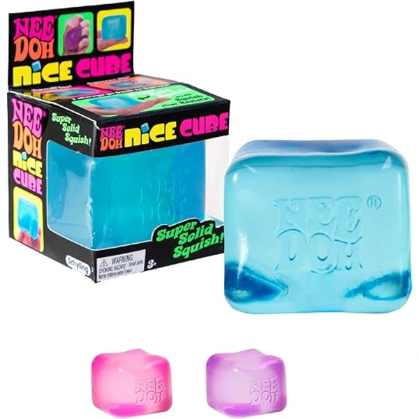 Needoh Nice Cube Stressboll Blå