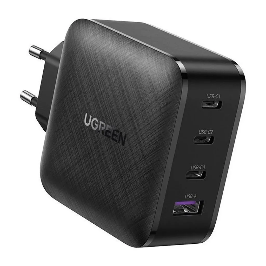 Ugreen GaN Snabbladdare 65W 3xUSB-C USB-A