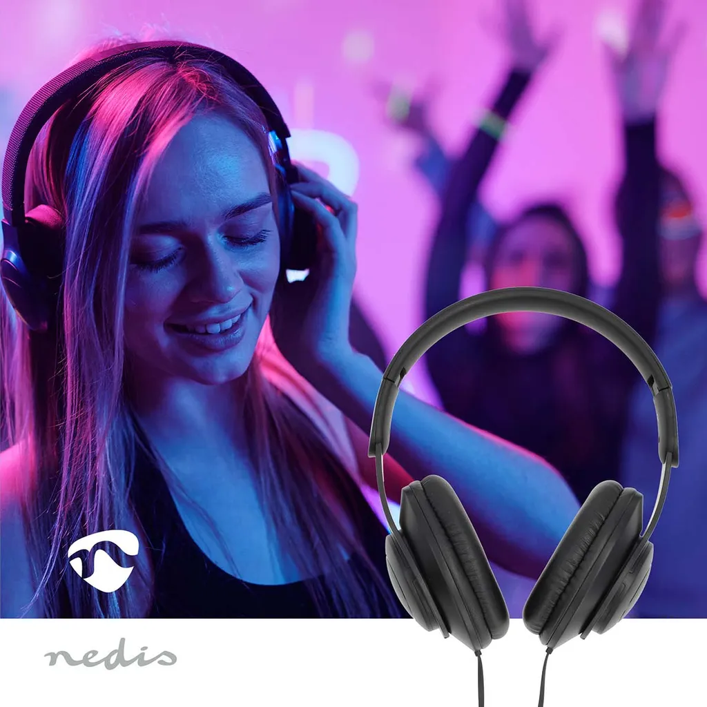 Nedis Over-Ear USB-C trådade hörlurar
