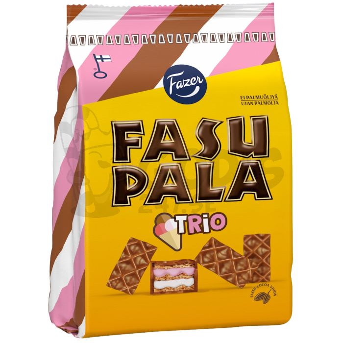 Fazer Fasupala Trio Våffelkex 355g