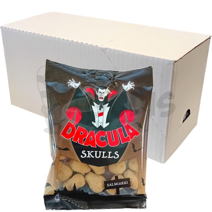 Dracula Skulls Salmiak Candy 65g Pack