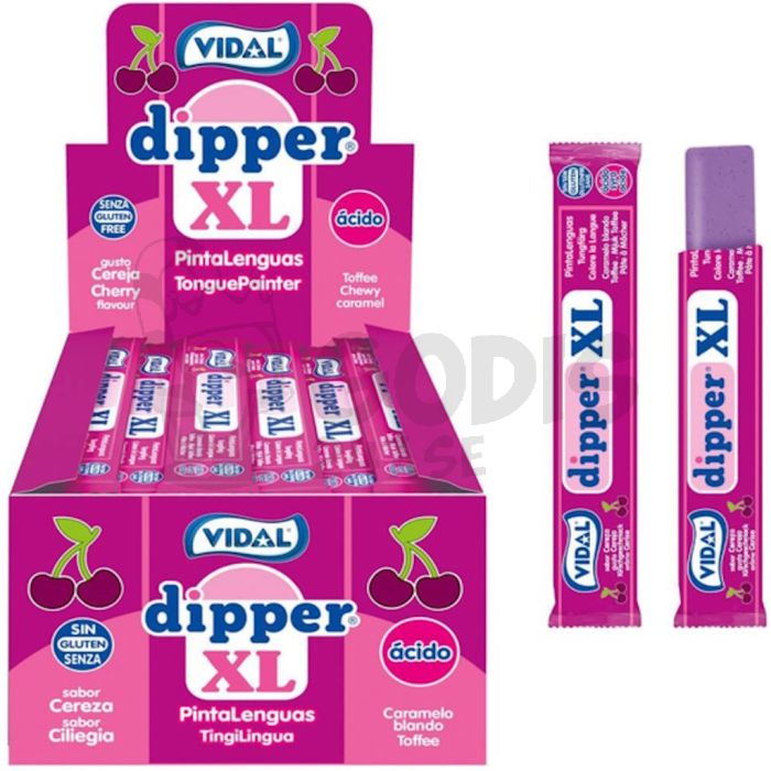 Vidal Dipper XL Körsbär Kola Stänger 100st