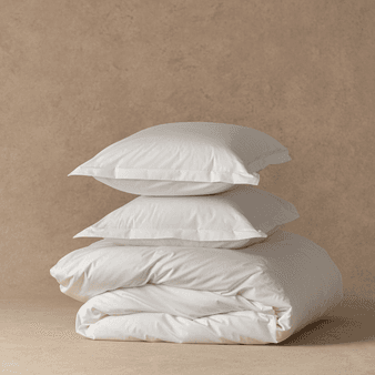 Classic Cotton Percale Duvet Cover Set
