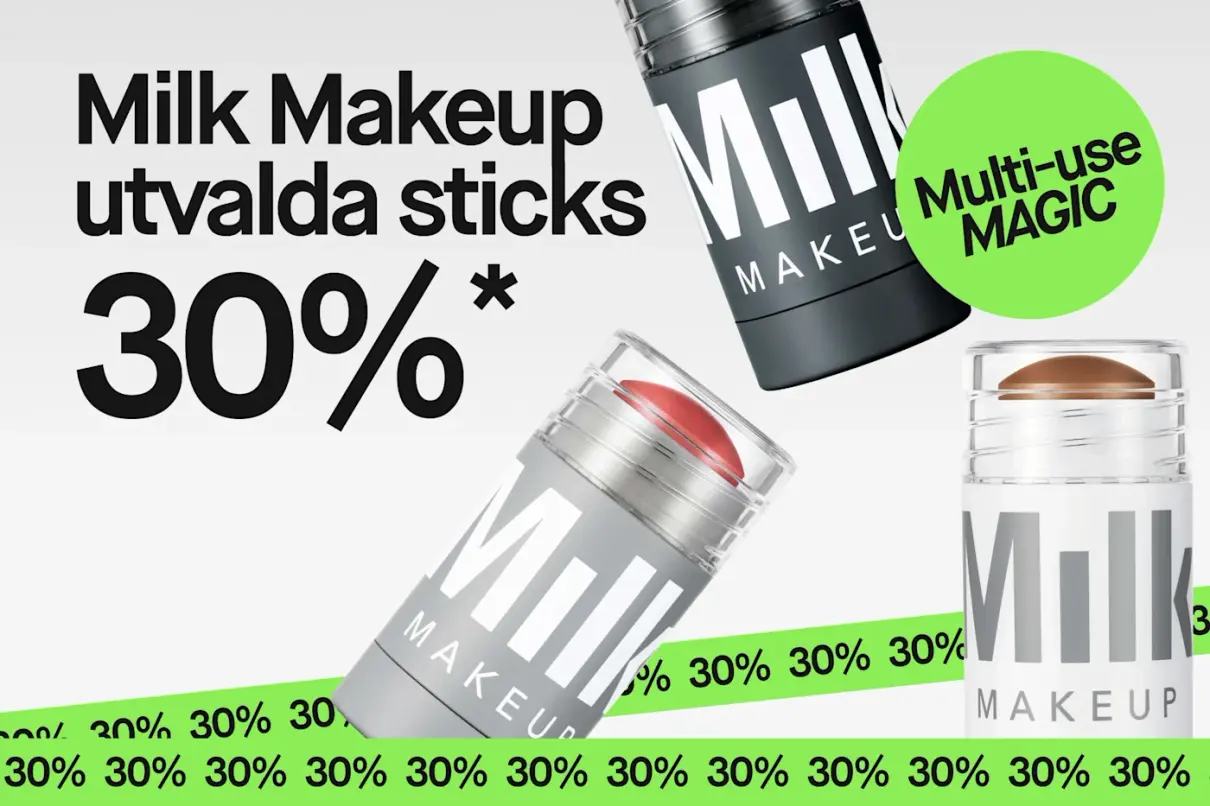 30% på utvalda sticks från Milk Makeup