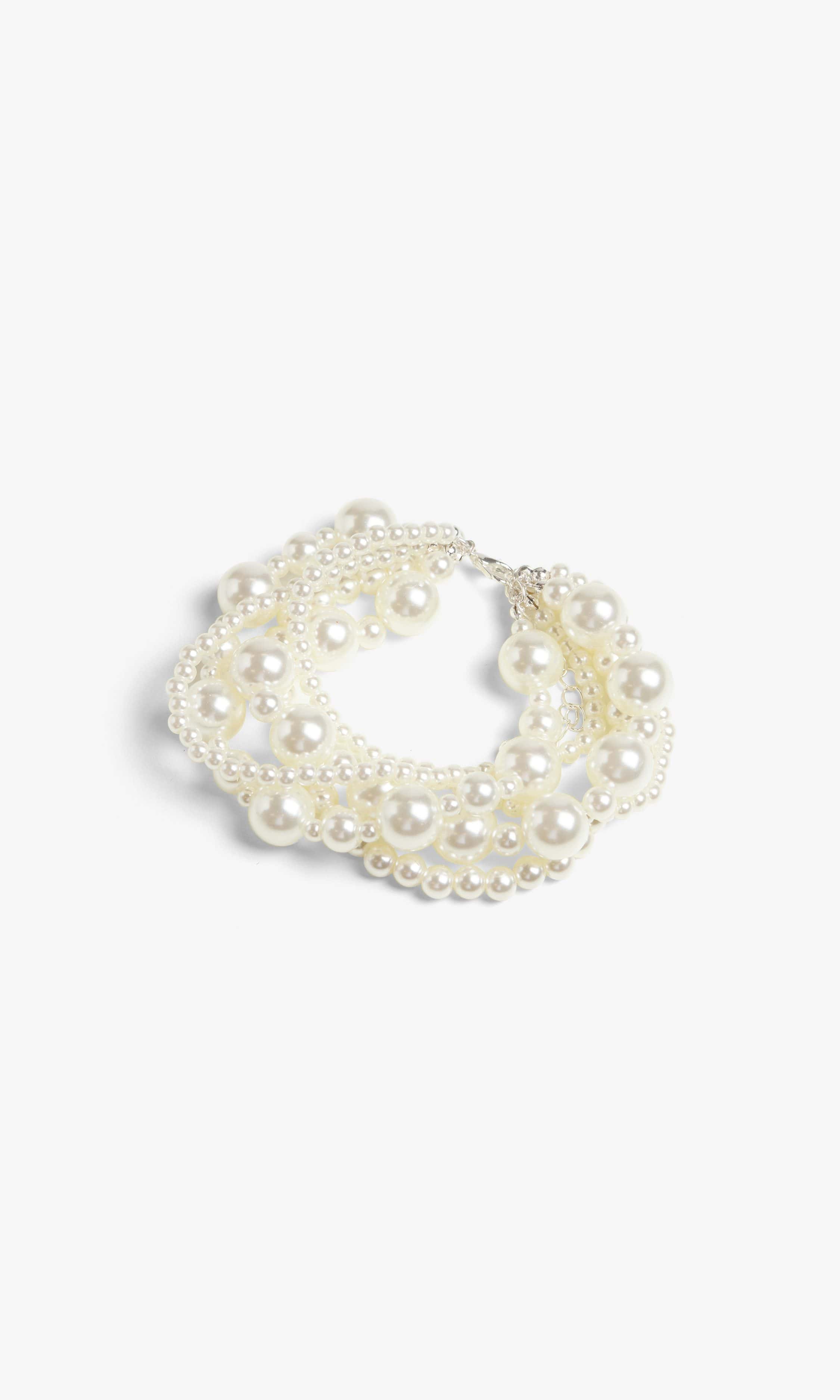 Off White Pearl Armband Dam
