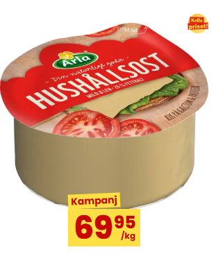 Hushållsost CA1,1KG 26% ARLA