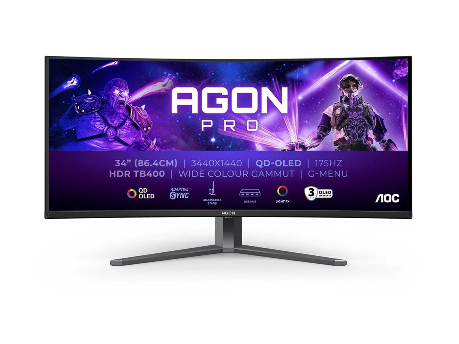 AOC AG346UCD 34" UWQHD 175 Hz QD-OLED