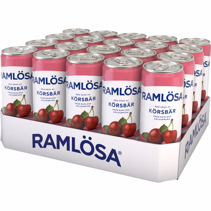 Ramlösa Körsbär, 20-pack à 330 ml