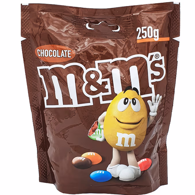 M&M's Choklad 250 g förpackning
