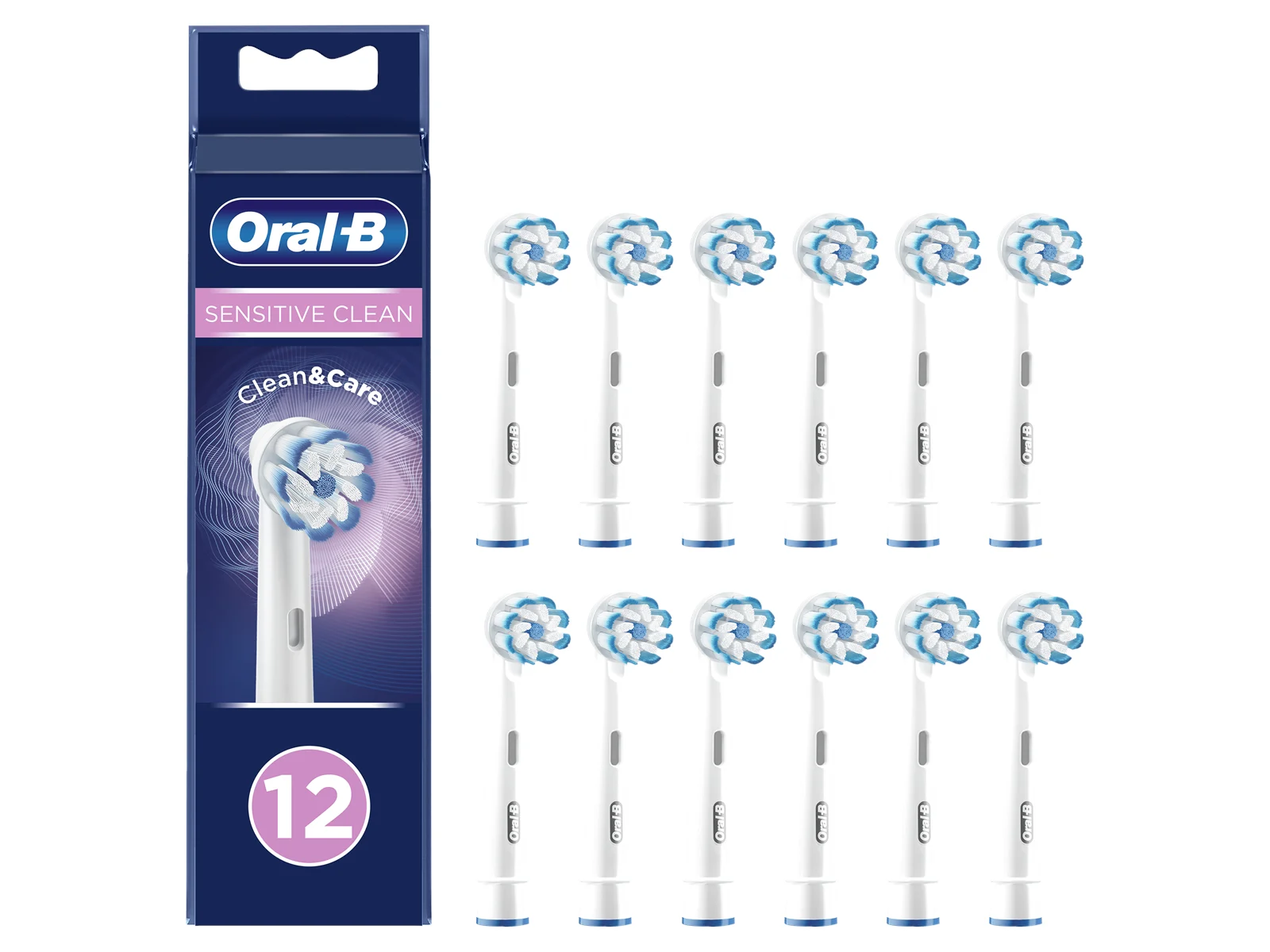 Oral-B Sensitive Clean borsthuvuden, 12-pack