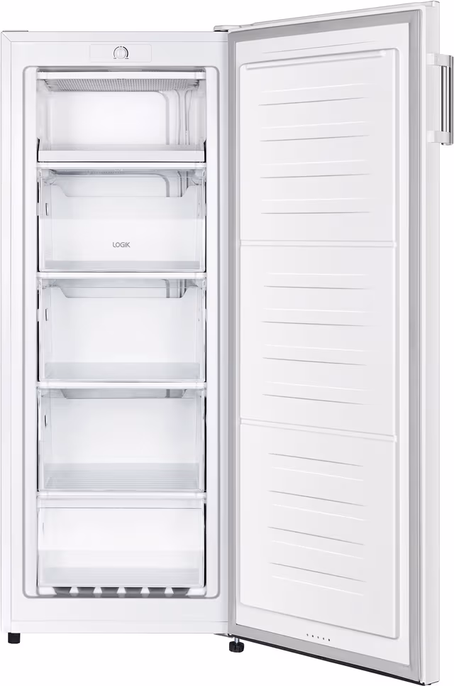 Logik frysskåp LTF143W23E, vit fristående modell