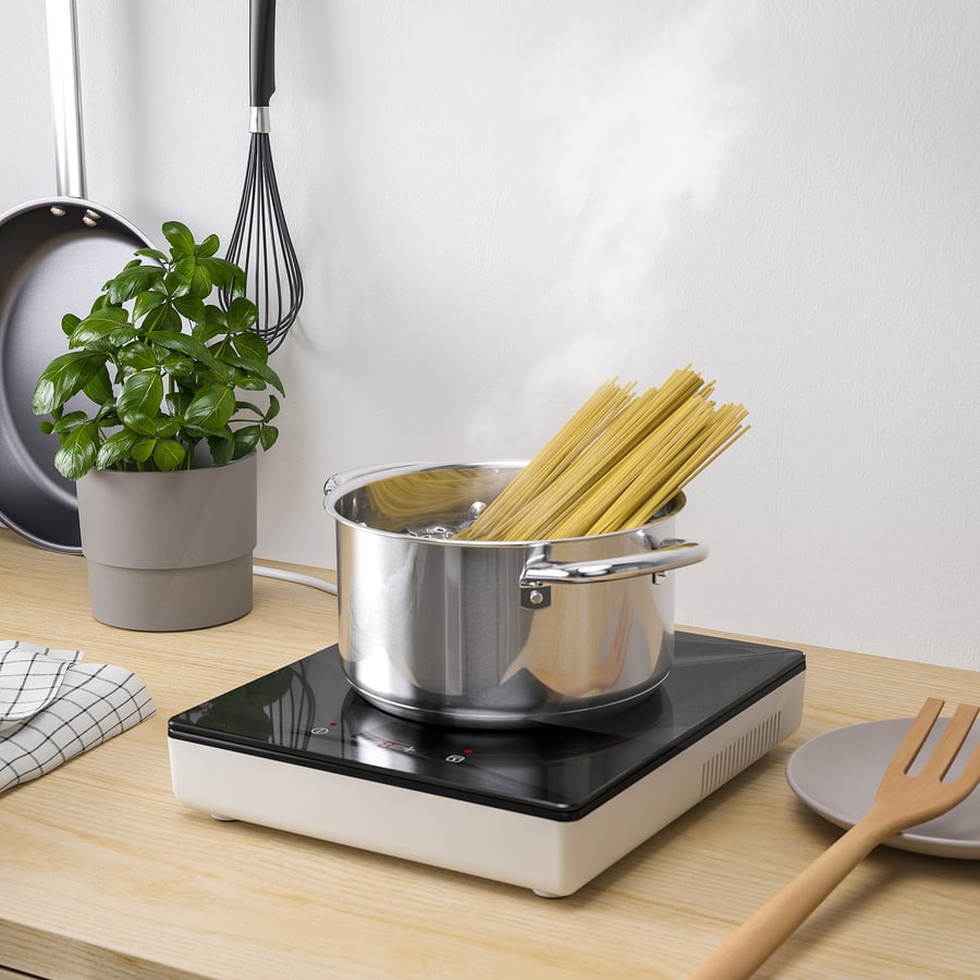 TILLREDA portabel induktionshäll, vit, 1 zon