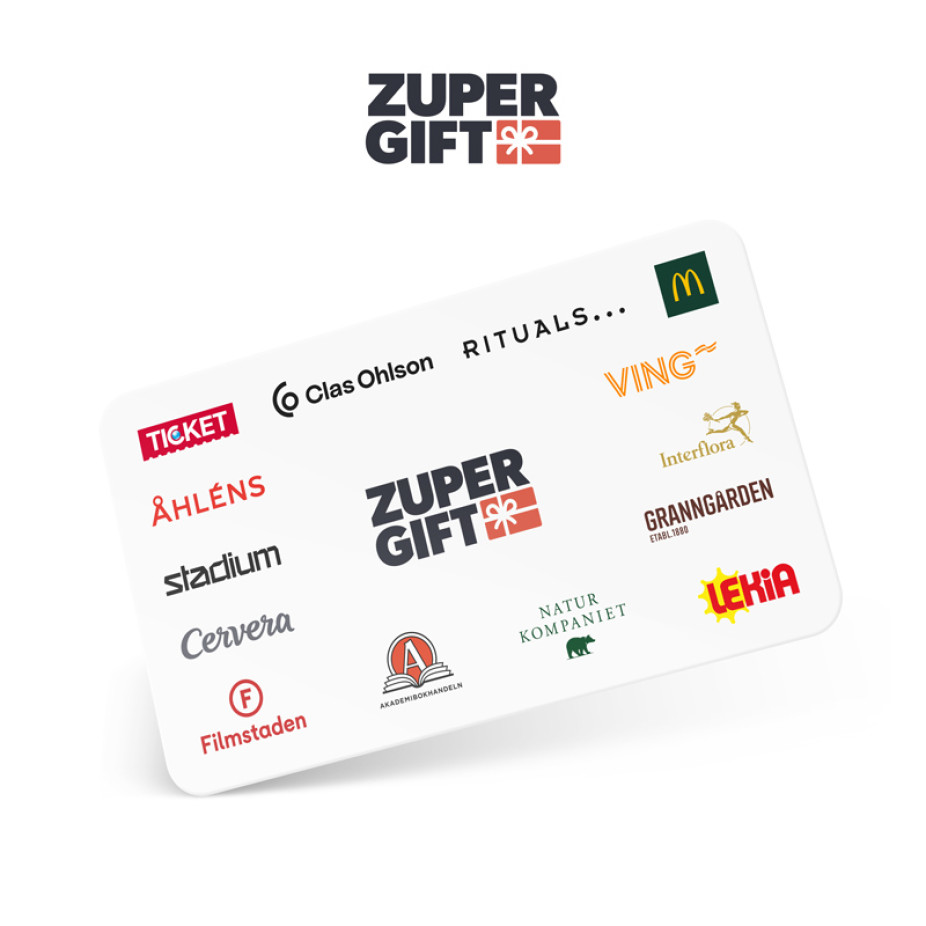 Zupergift presentkort för alla tillfällen