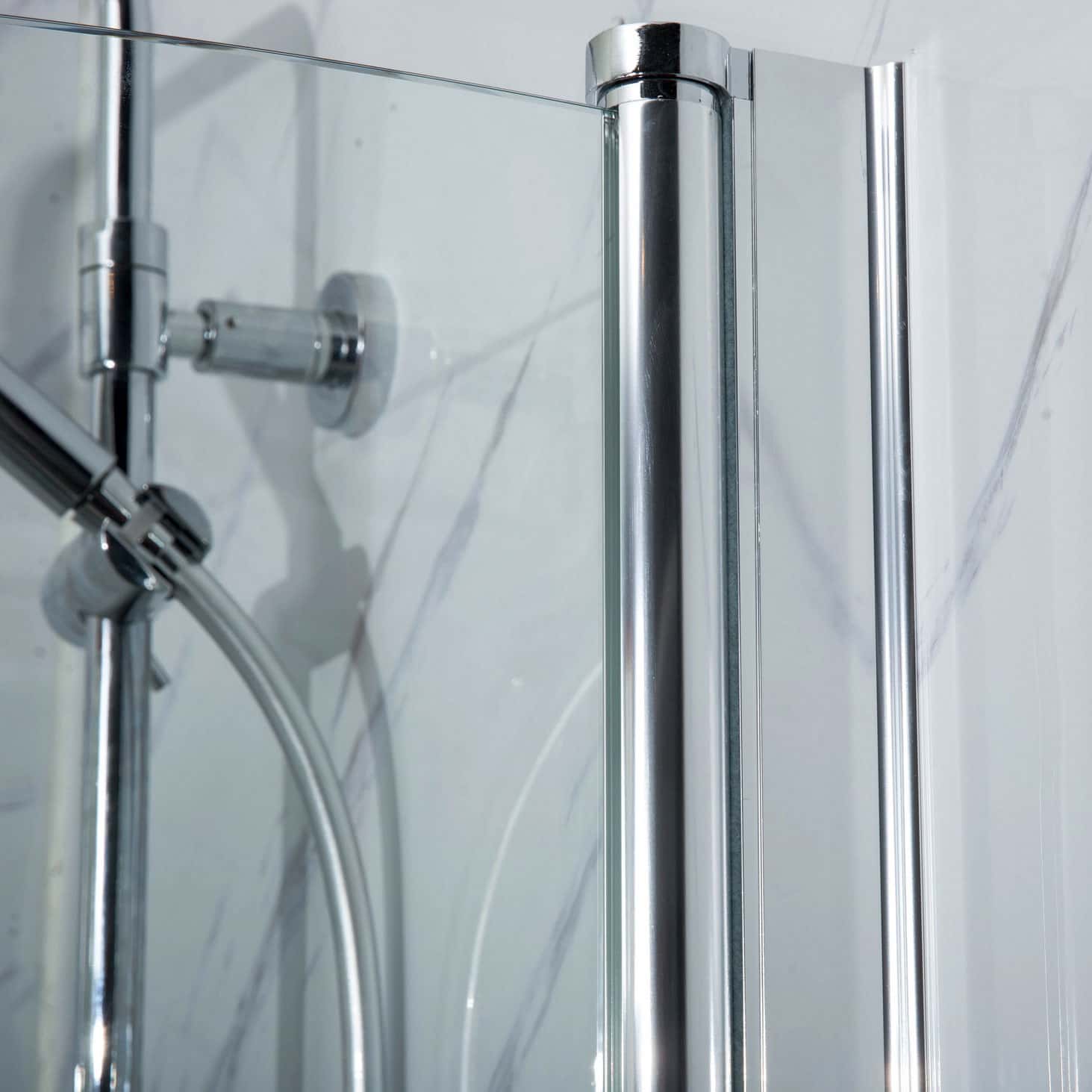 Bathlife Vikbar Rak Duschhörn för Badrum