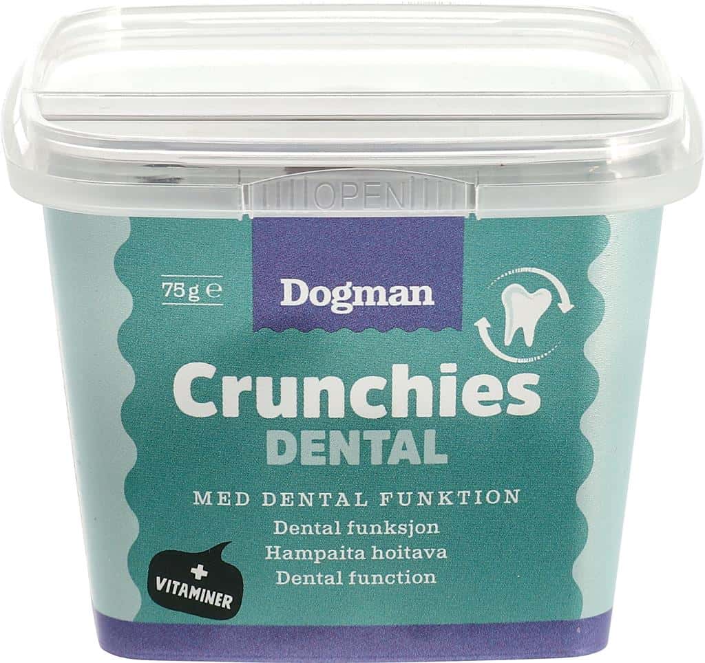 Dogman Crunchies Dentalgodis för hund 75 g