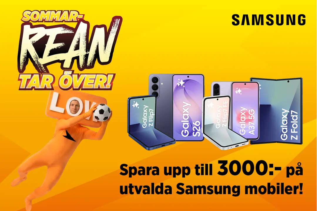 Upp till 3000 kr rabatt på Samsung-mobiler
