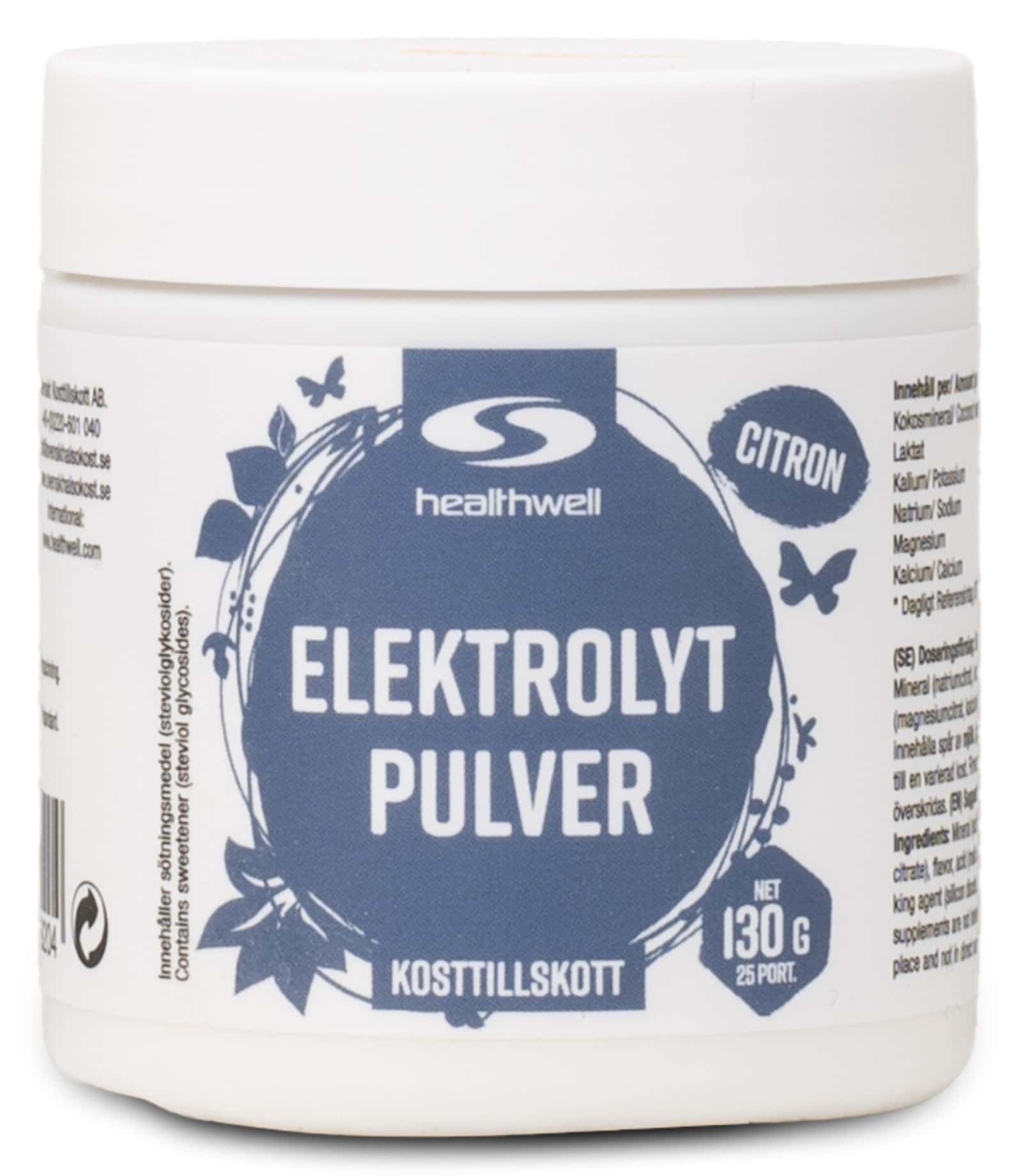 Healthwell Elektrolytpulver för optimal vätskebalans