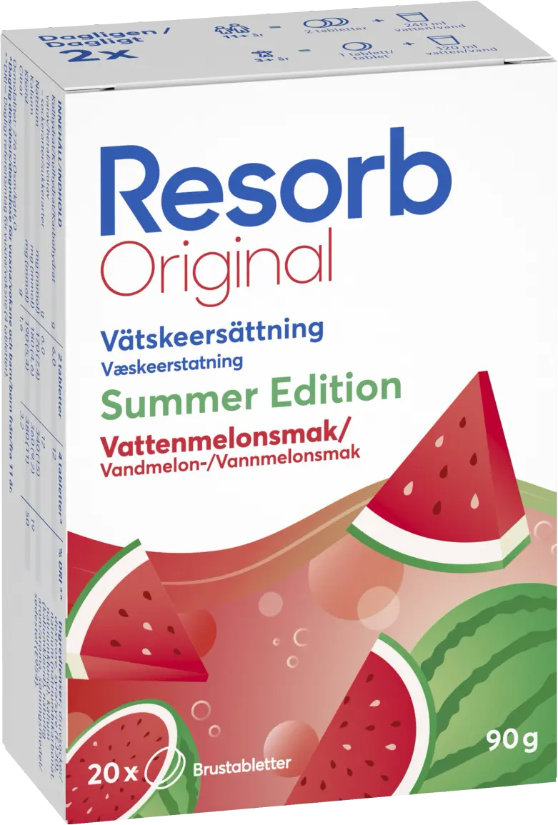 Resorb Original Vattenmelon Brustabletter 20 st