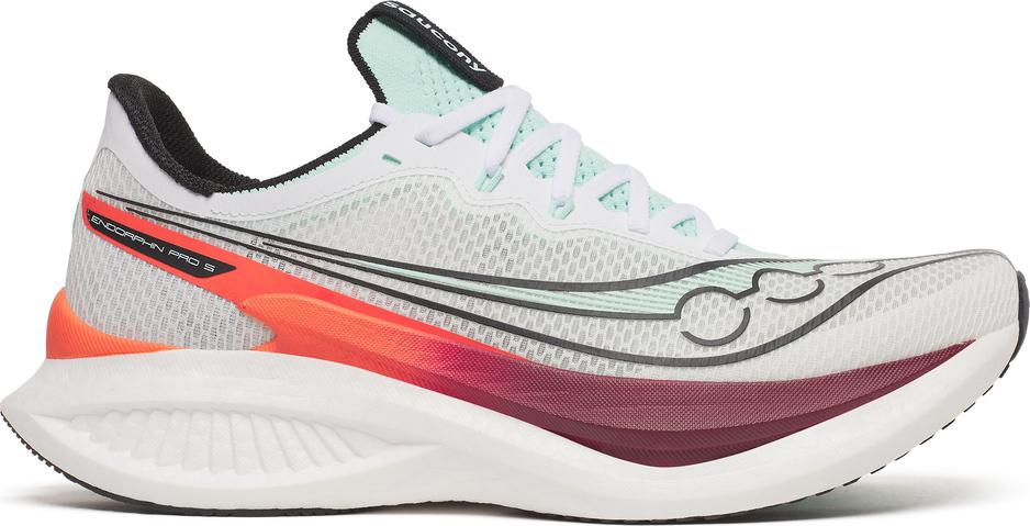 Saucony Men's Endorphin Speed 5 White/Crimson