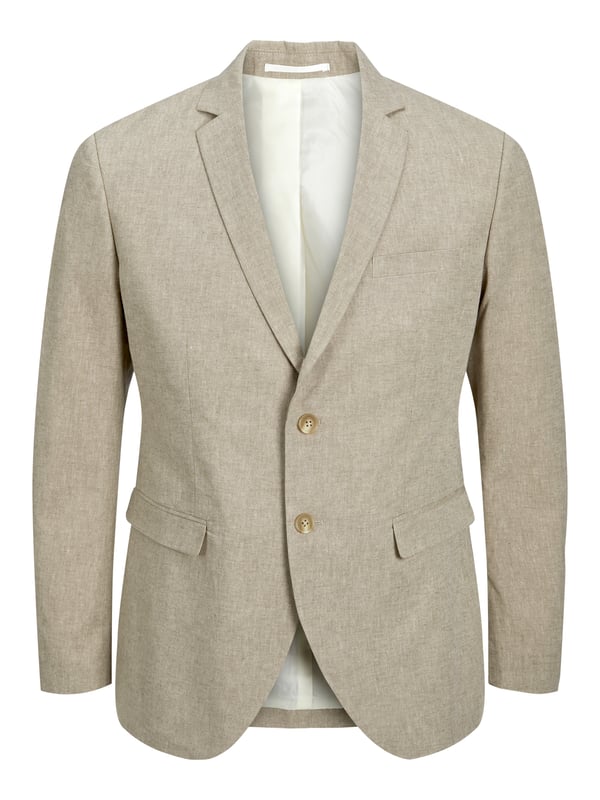 Jack & Jones Riviera Linen Slim Fit Blazer Beige