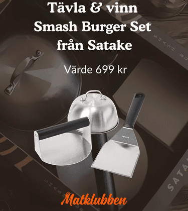 Tävla & vinn Smash Burger Set från Satake  SMASH