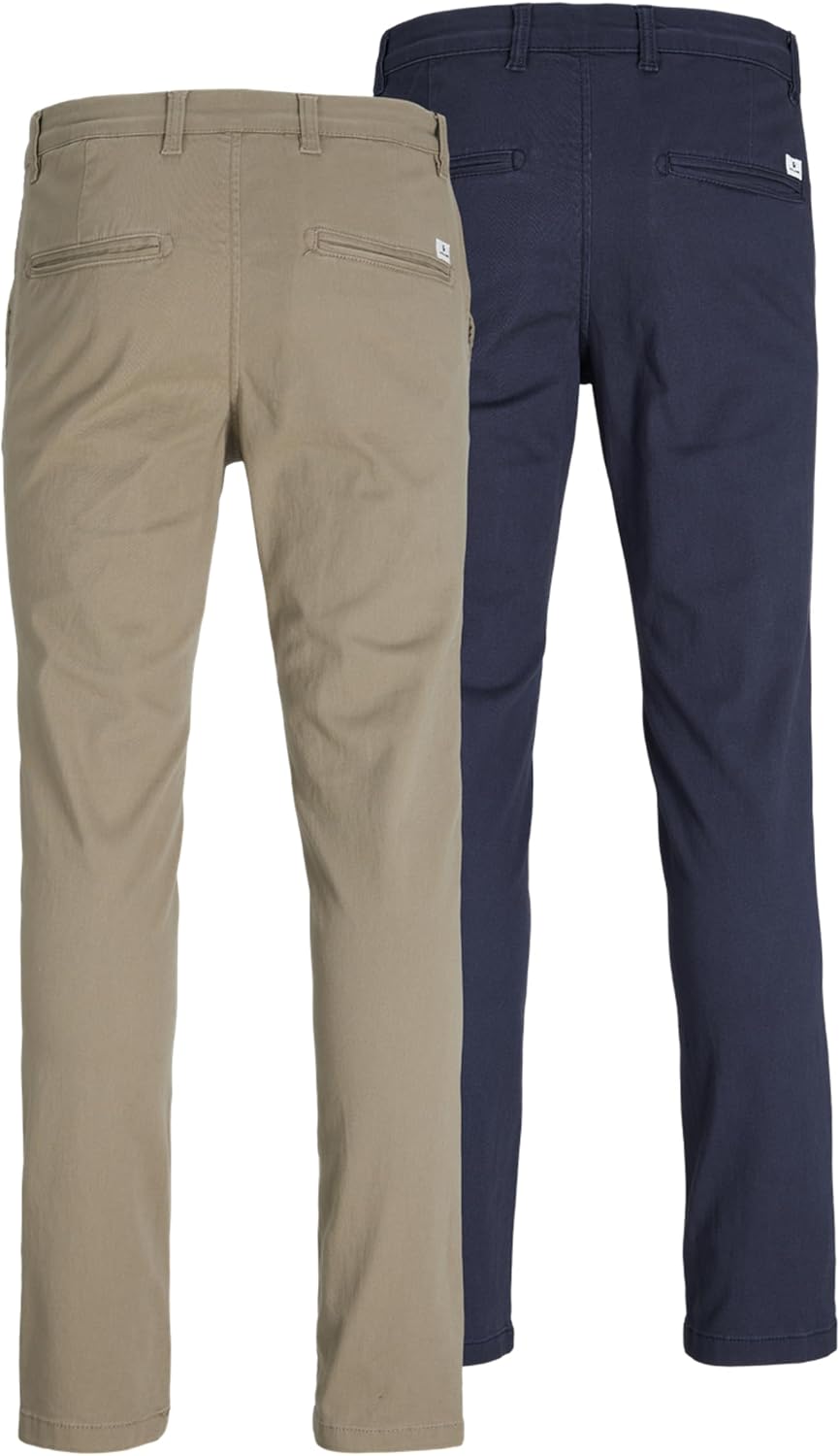 JACK & JONES herr chino byxor 2-pack, 2 par for 333 kr