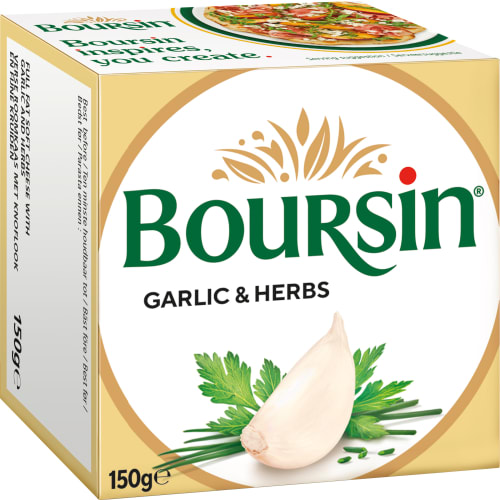Garlic & Herbs Färskost. 40 %. 150 g.