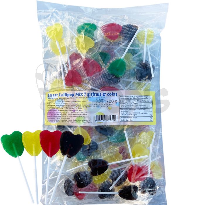 Heart-Shaped Lollipop Candy Mix 700 g