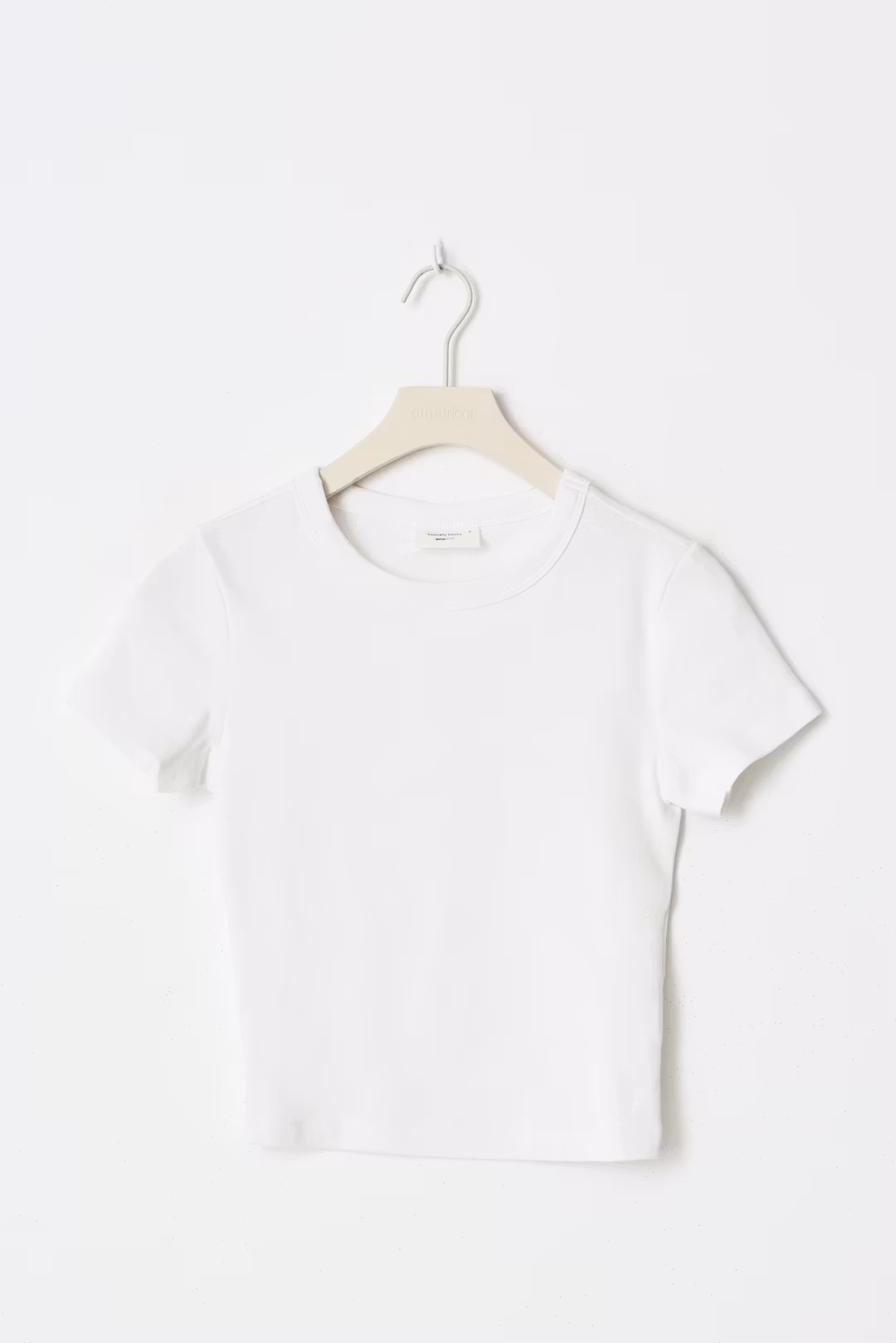 Vit basic tight top för dam