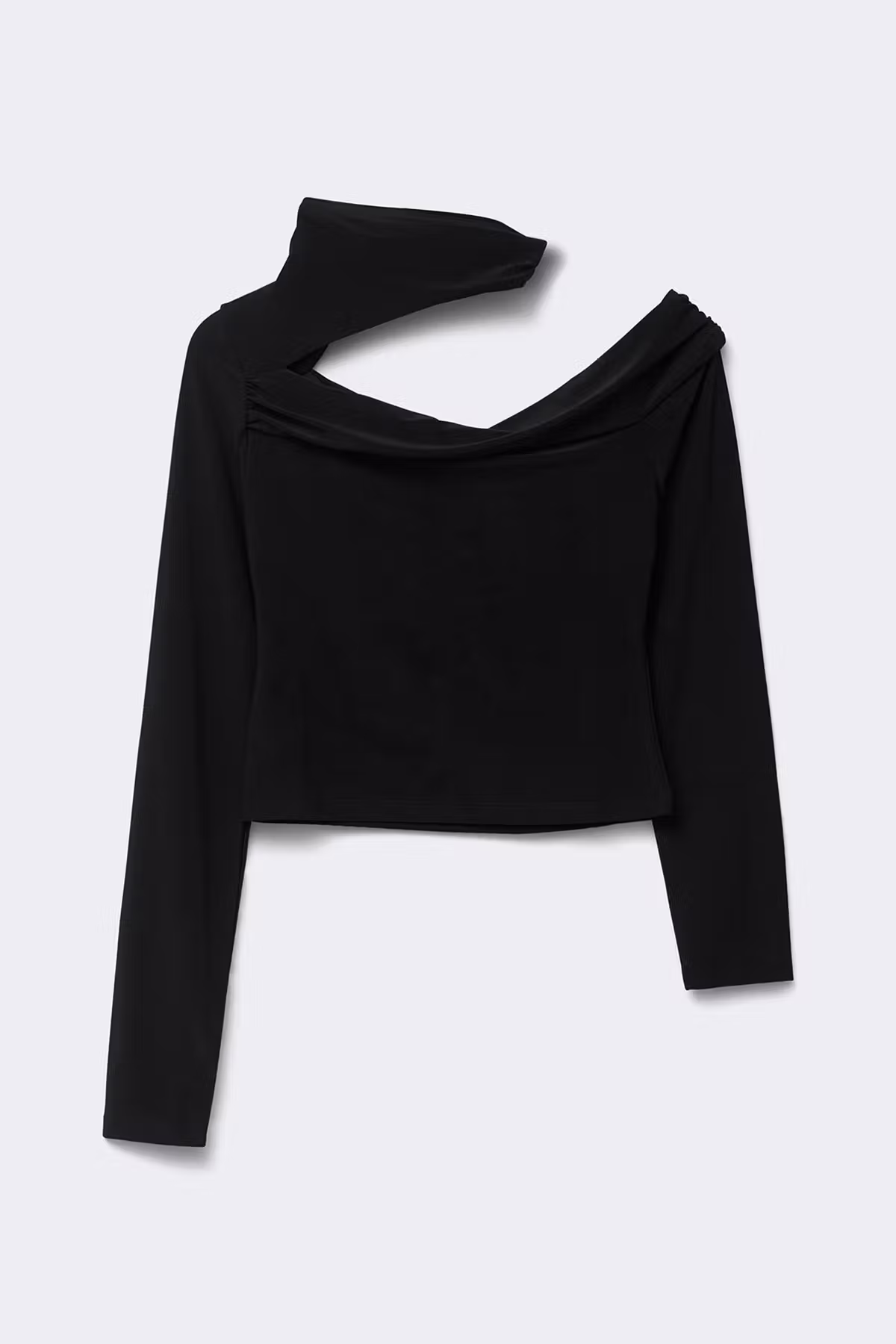 Svart cutout topp för dam