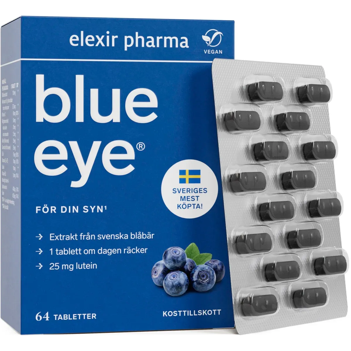 Elexir Pharma Blue Eye® 64 tabletter