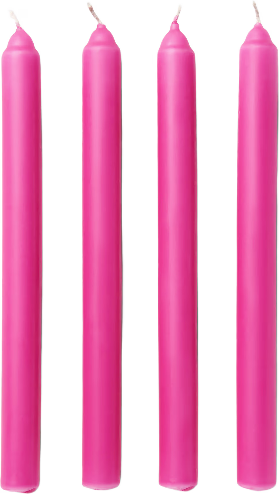 Kronljus 25 cm, 4-pack, stark rosa