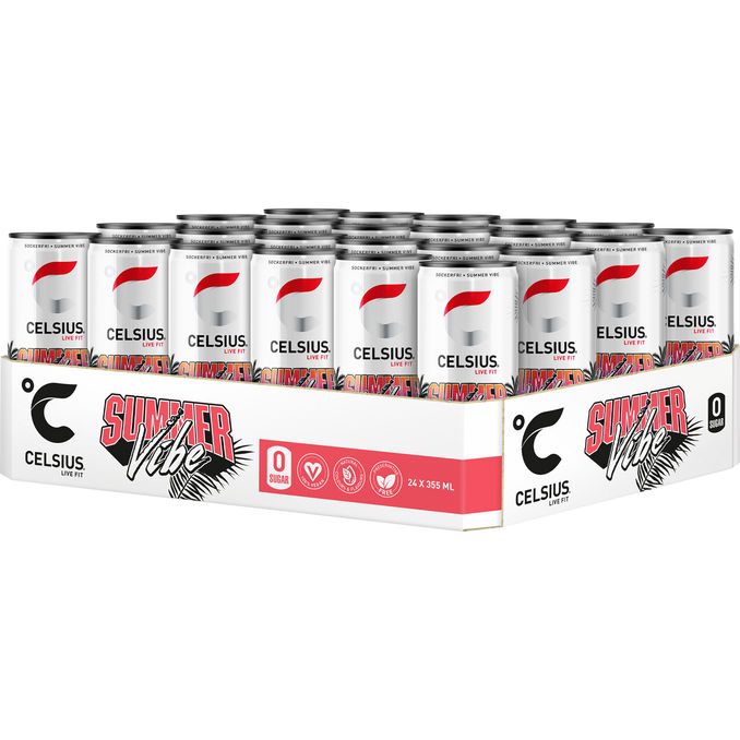 Celsius Summer Vibe Energidryck 24-pack 355 ml