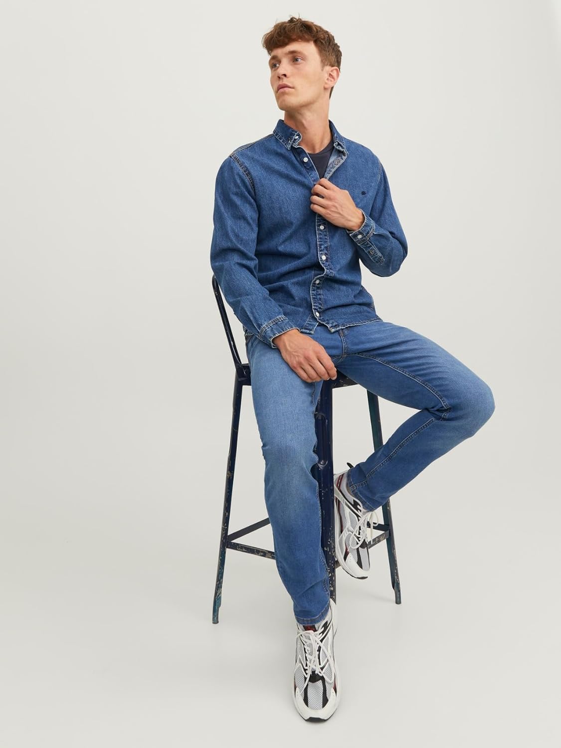 Jack & Jones Men's Glenn Blue Jeans
