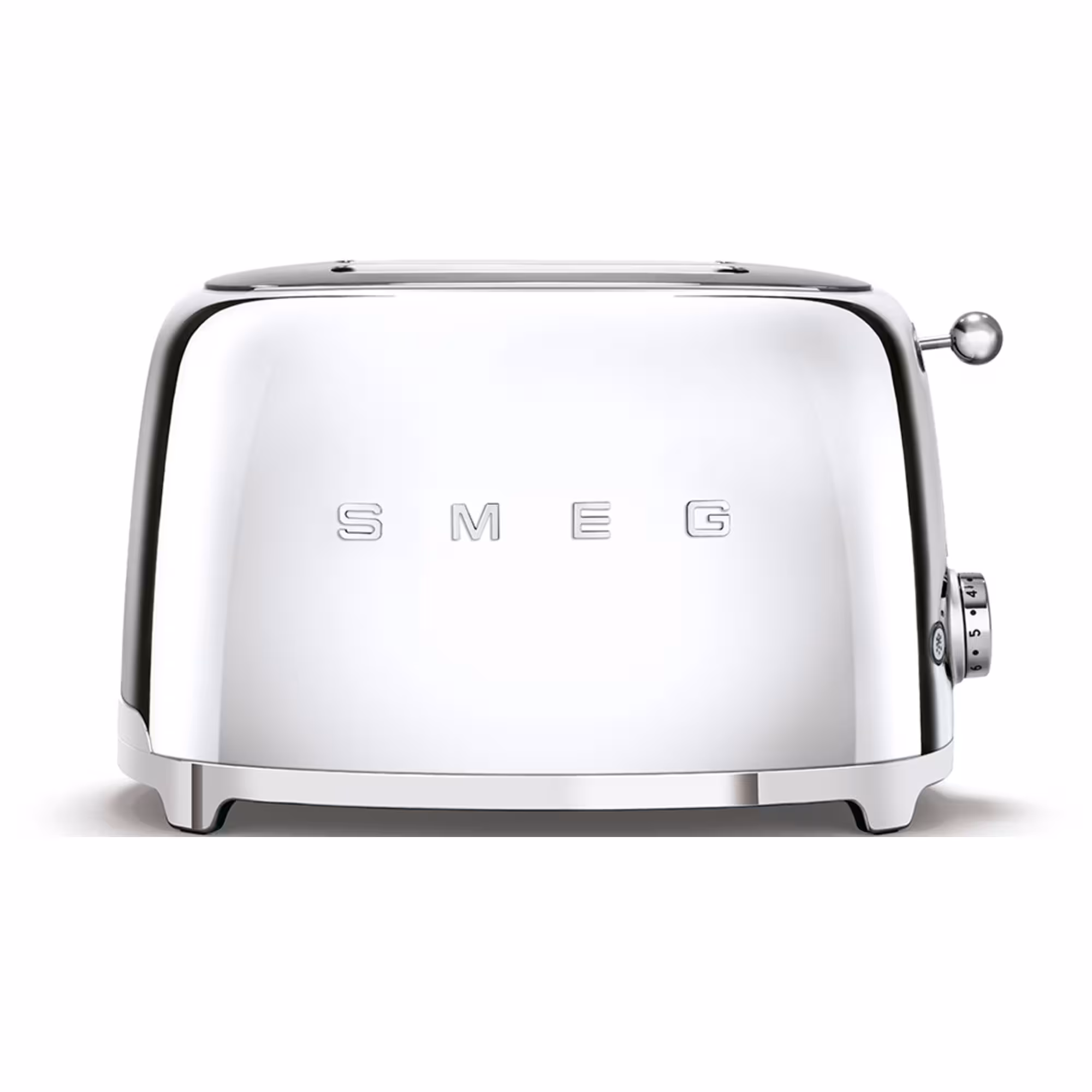 Smeg brödrost för 2 skivor, krom
