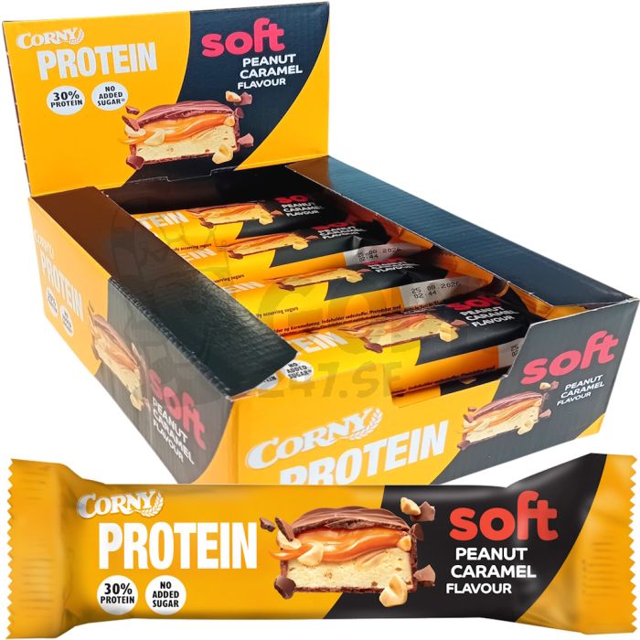 Corny Soft maapähkinä-karamelli proteiinipatukka 12 kpl
