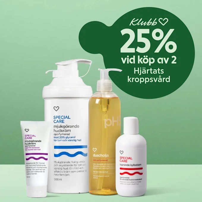 Hjärtats kroppsvård – köp 2 för 25 %