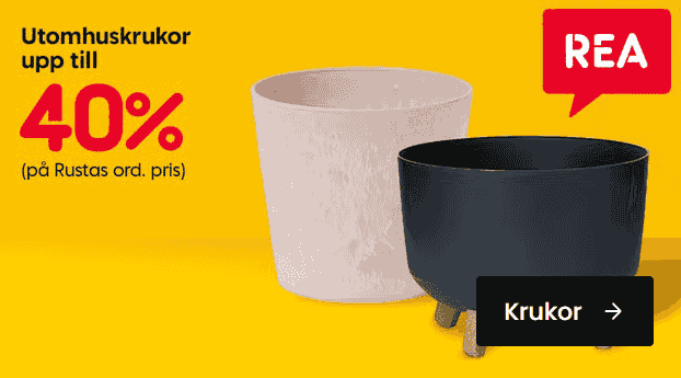 Krukor och blomkrukor för hem och trädgård - 40% rabatt