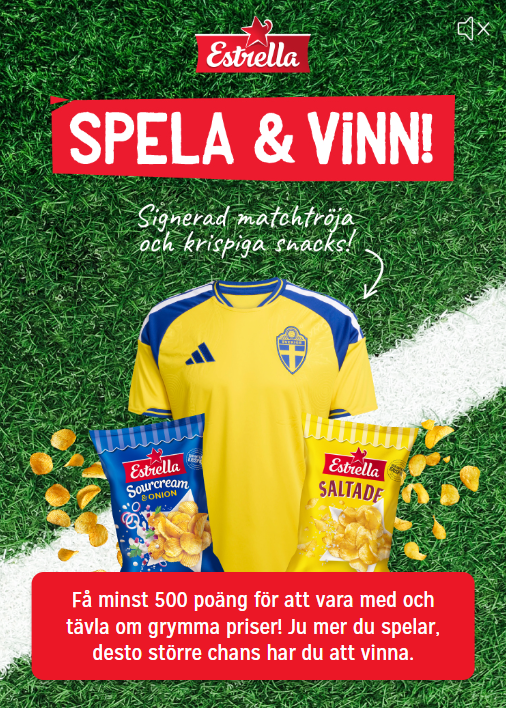 Estrella Tävling/Spel - Vinn signerad matchtröja och chips!