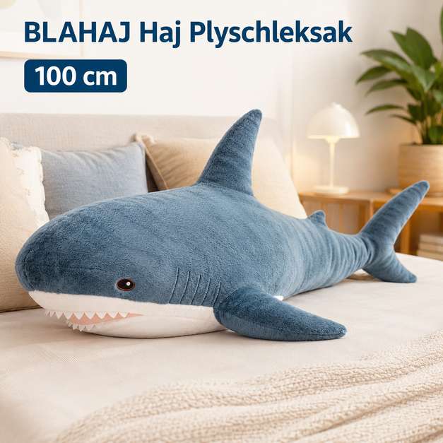100 cm IKEA BLAHAJ Haj Plyschleksak